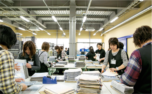 業務代行サービスの作業風景